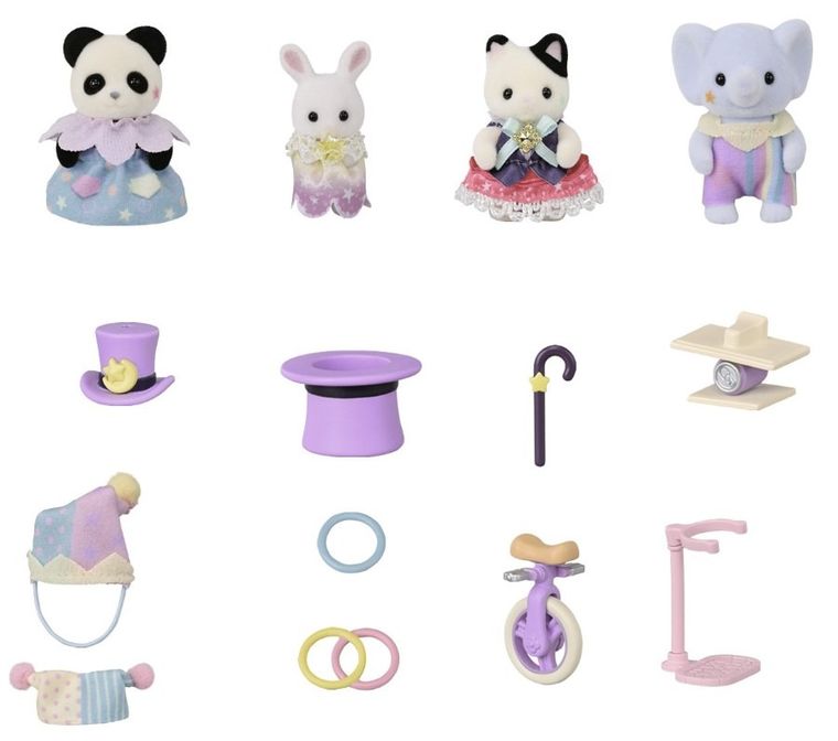 Sylvanian Families, 40th Anniversary, Cyrkowe sztuczki, figurki z akcesoriami, 5844