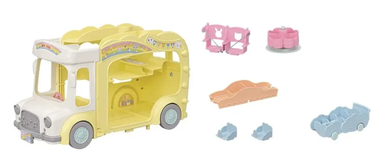 Sylvanian Families, Kolorowy Autobus, rozkładany pojazd, 5744