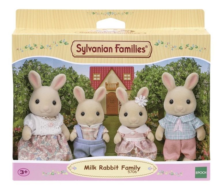 Sylvanian Families, Rodzina biszkoptowych królików, zestaw figurek, 5706
