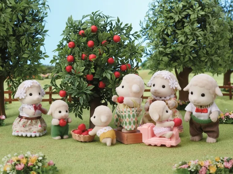 Sylvanian Families, rodzina owieczek, zestaw figurek, 5619