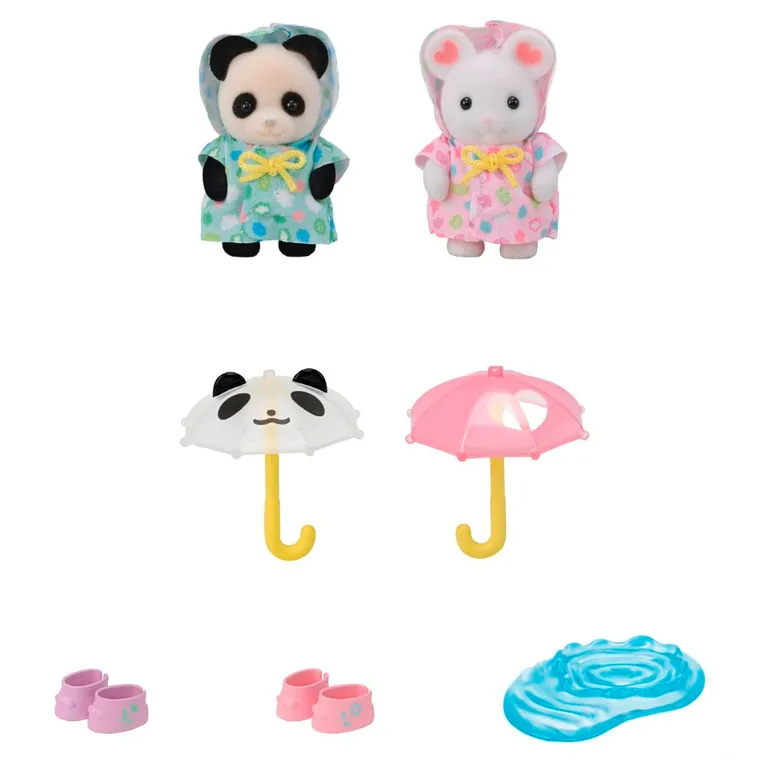 Sylvanian Families, Spacer z parasolkami, zestaw figurek, 5748