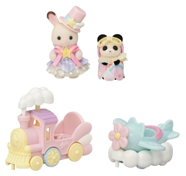 Sylvanian Families, Zabawne pojazdy z parku rozrywki, zestaw z figurkami, 5819