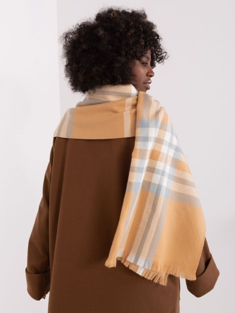 Szalik damski, beżowy, Italy Moda