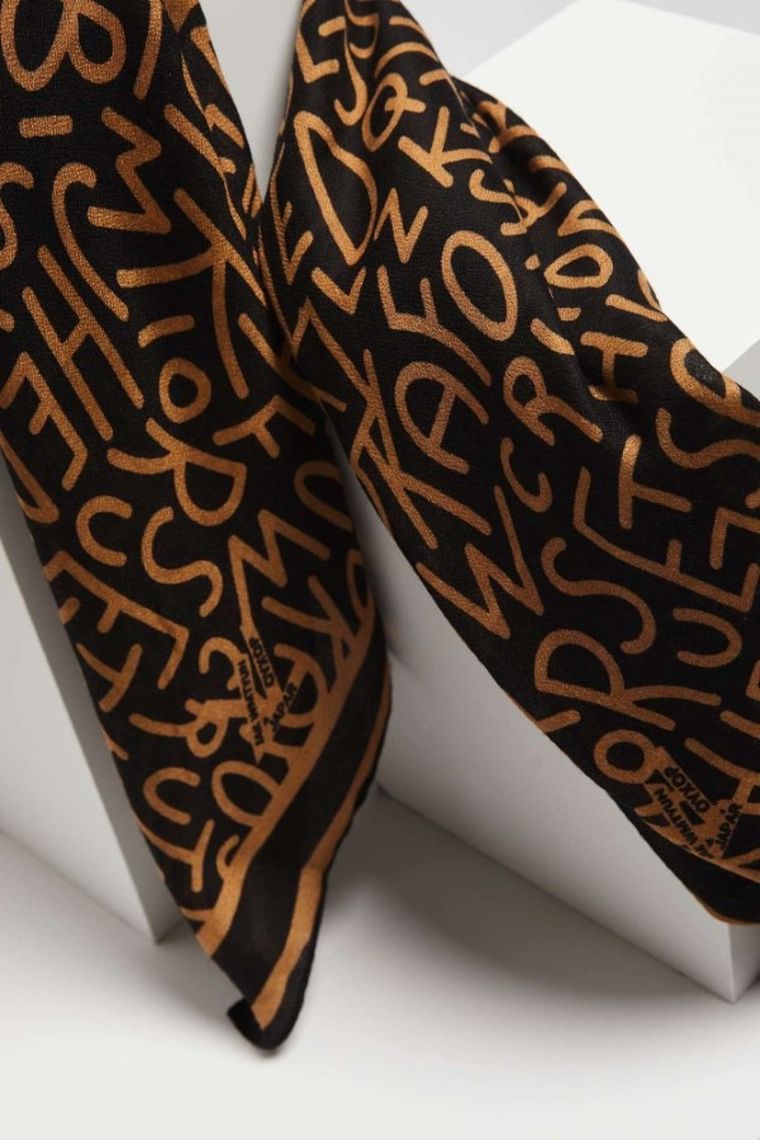 Szalik damski, beżowy, Moodo