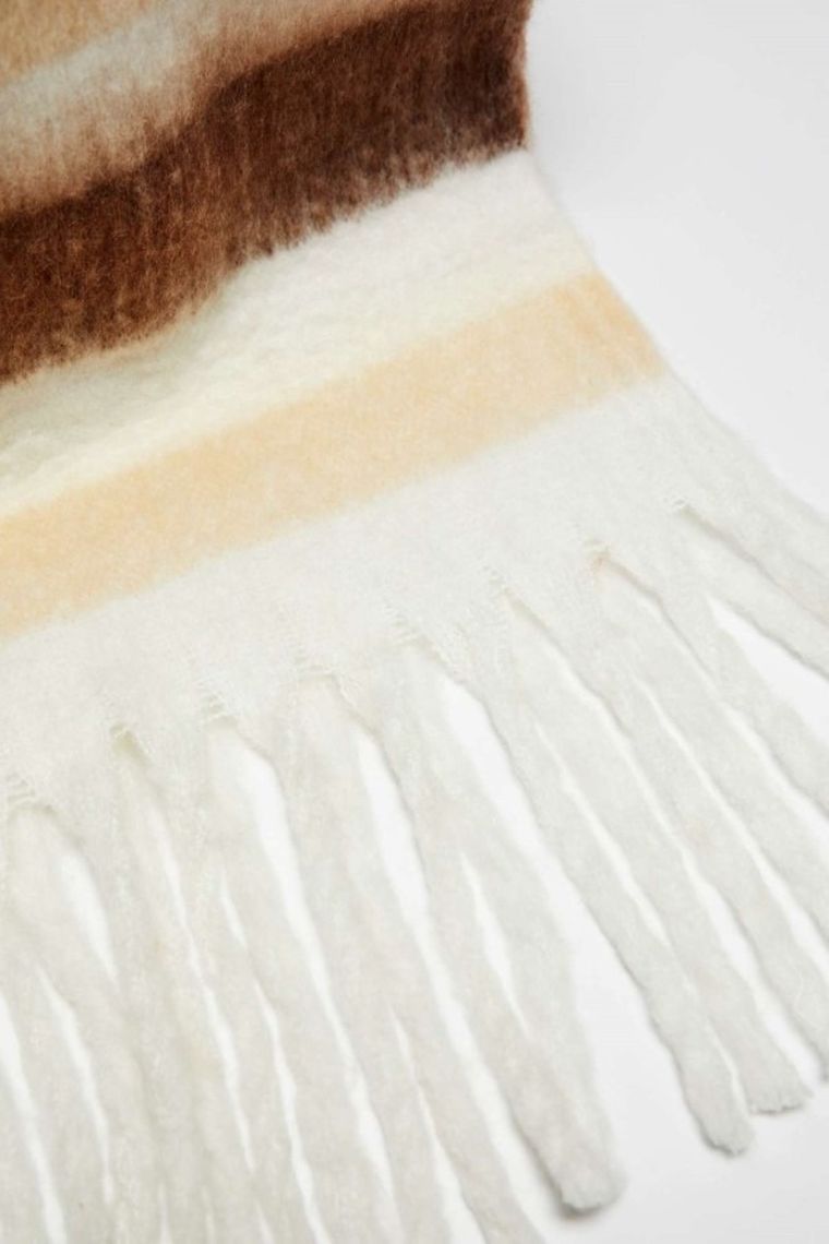 Szalik damski, beżowy, Moodo