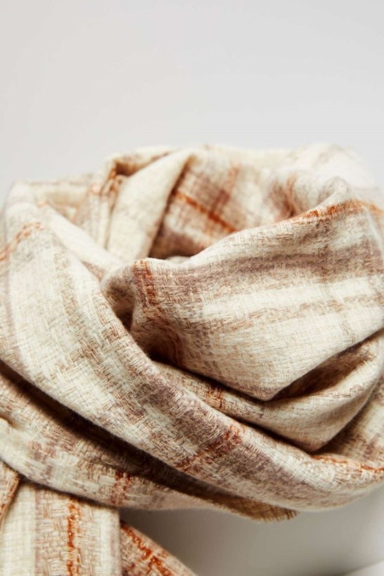 Szalik damski, beżowy, Moodo