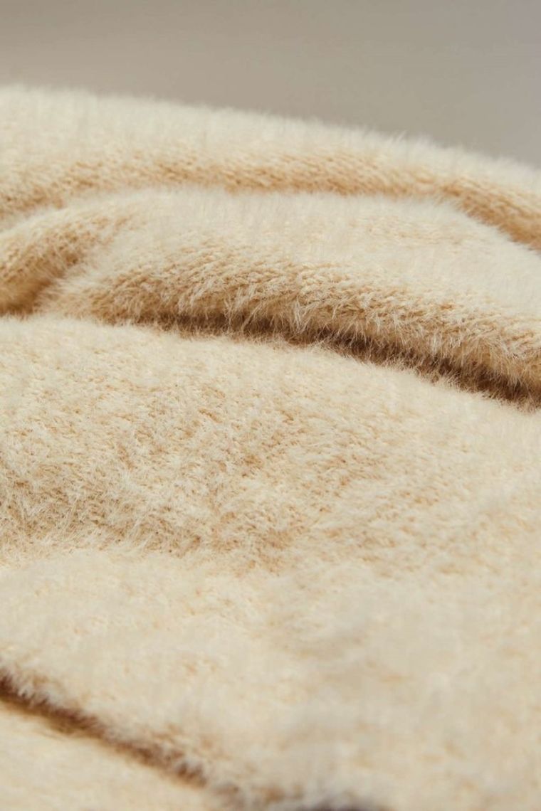 Szalik damski, beżowy, Moodo