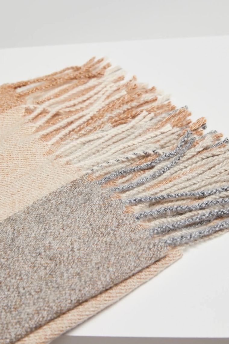 Szalik damski, beżowy, Moodo