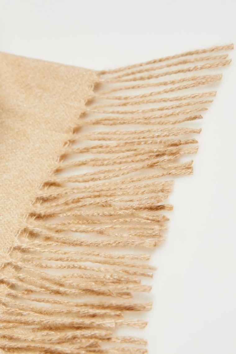 Szalik damski, beżowy, Moodo