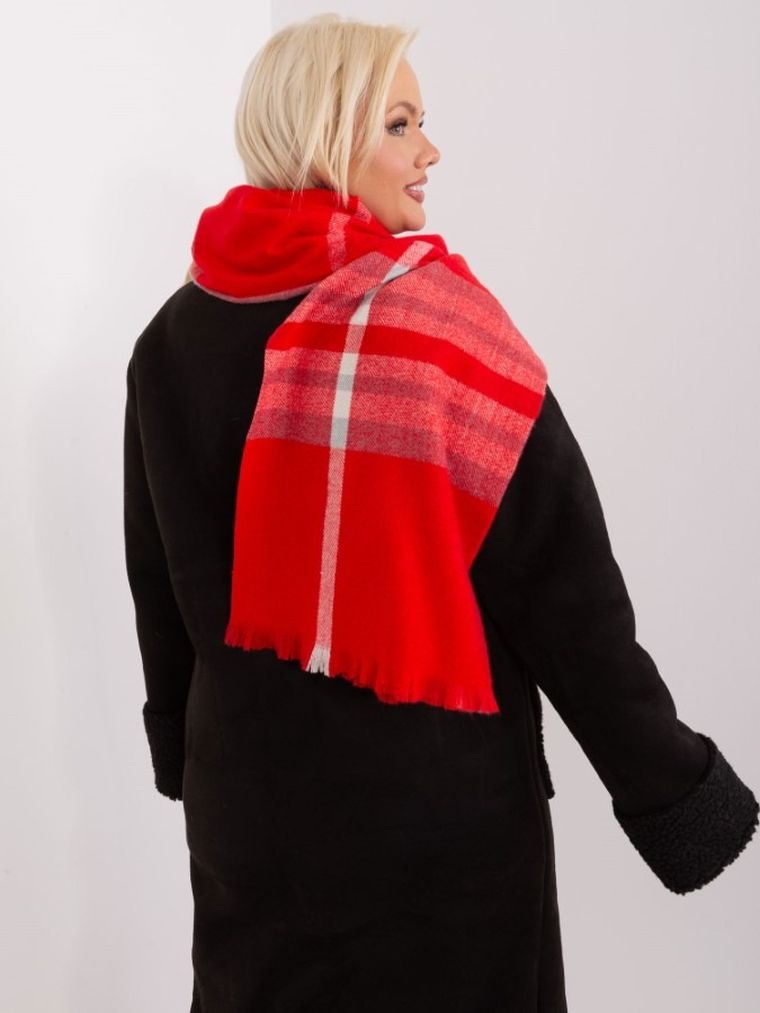 Szalik damski, czerwony, Italy Moda