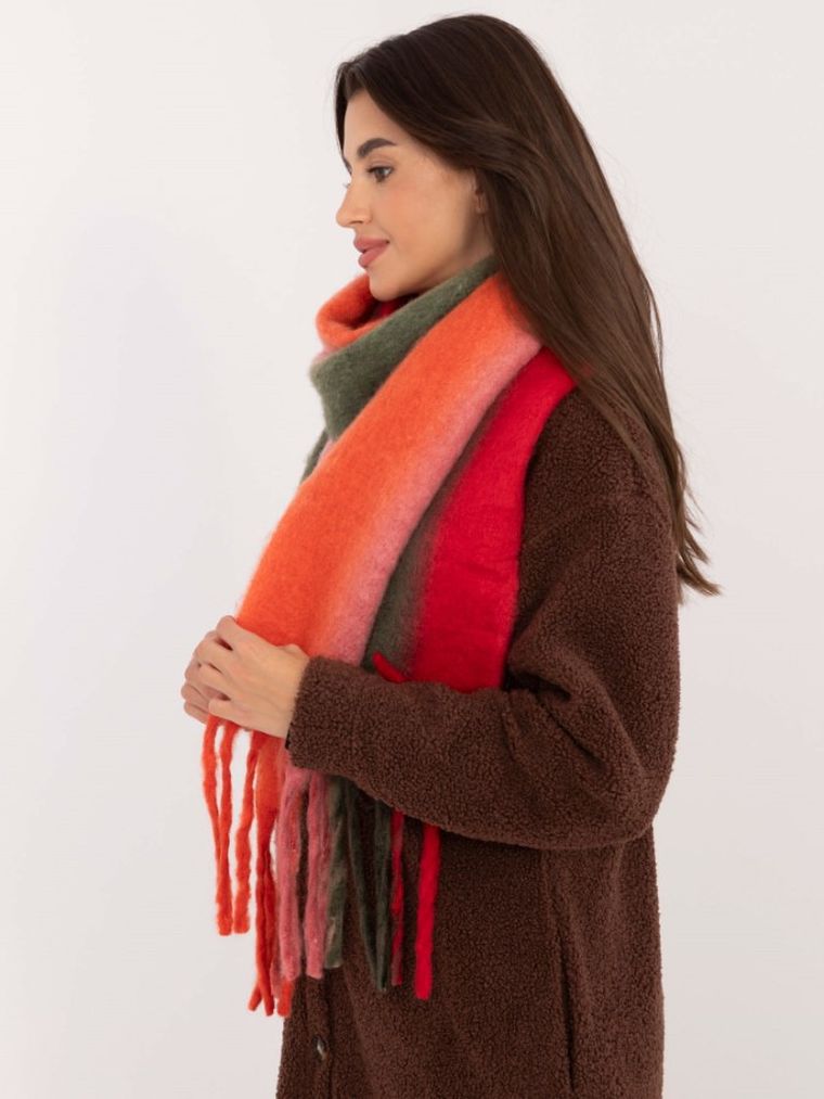 Szalik damski, czerwony, Italy Moda