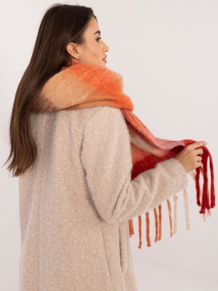 Szalik damski, czerwony, Italy Moda