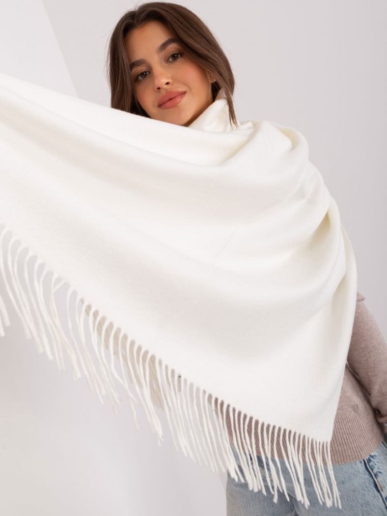 Szalik damski, ecru, Italy Moda