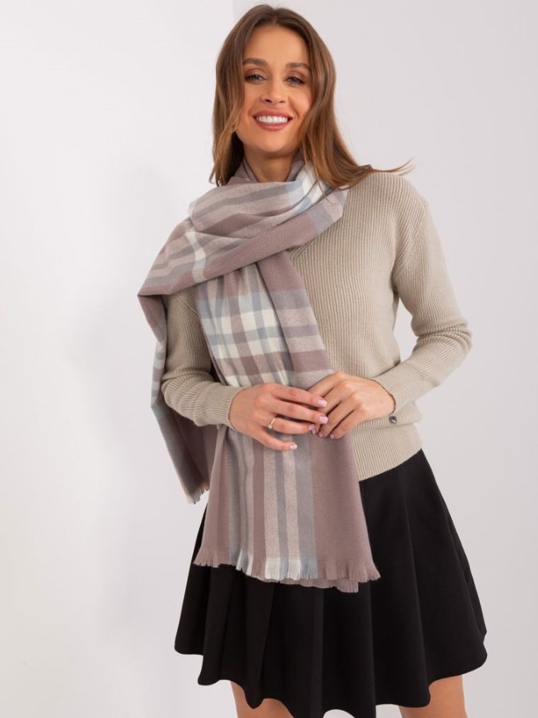 Szalik damski, fioletowy, Italy Moda