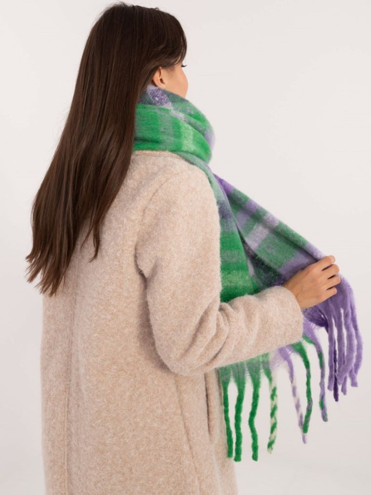 Szalik damski, fioletowy, Italy Moda