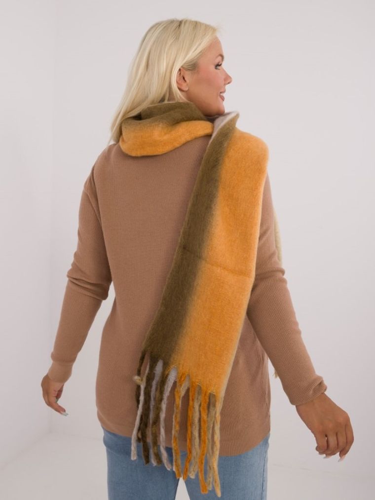 Szalik damski, khaki, Italy Moda