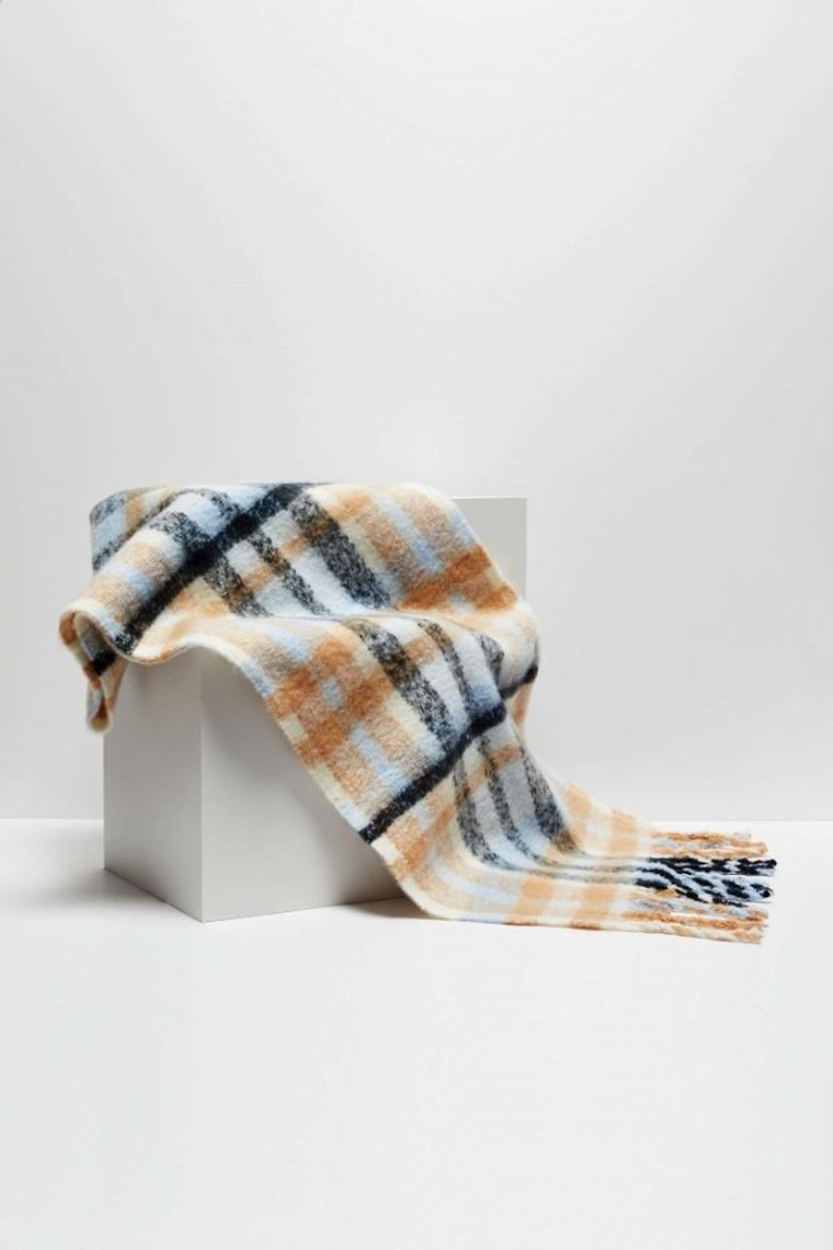 Szalik damski, niebieski, Moodo