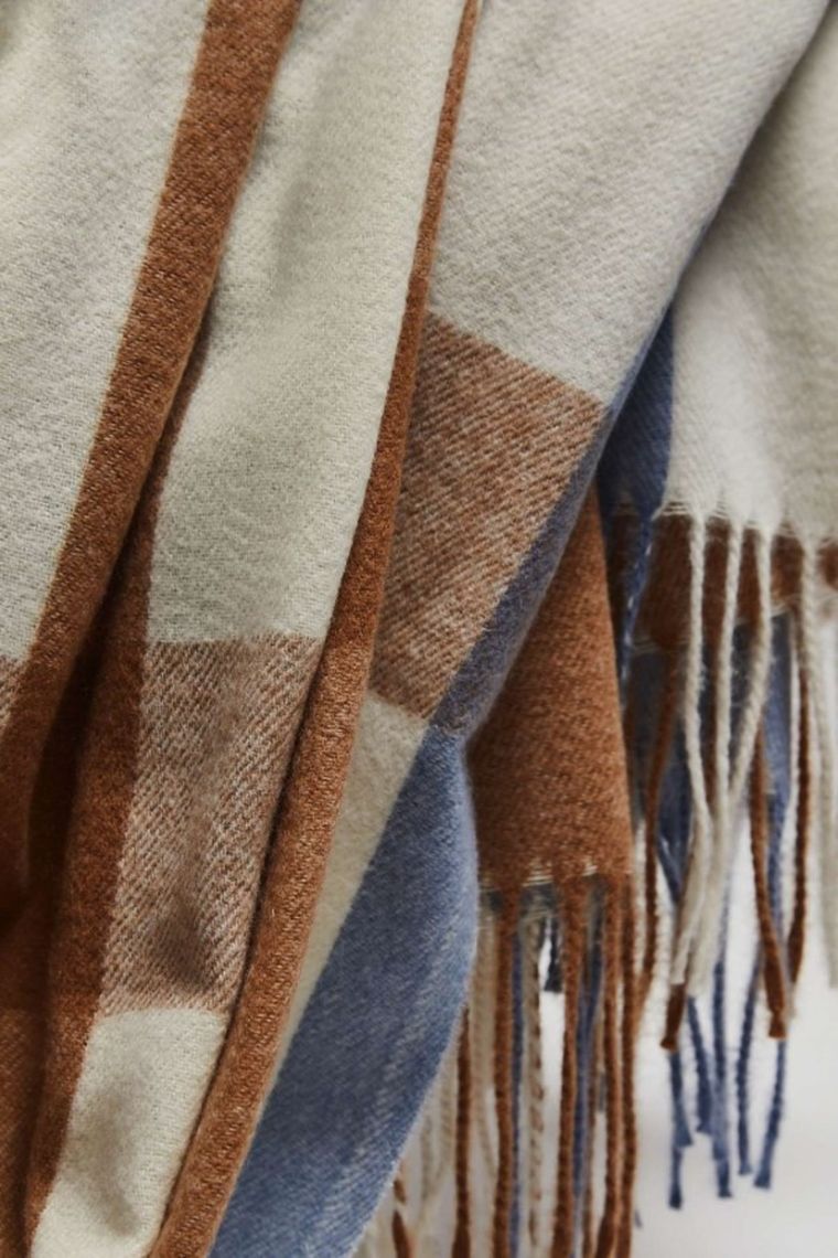 Szalik damski, niebieski, Moodo