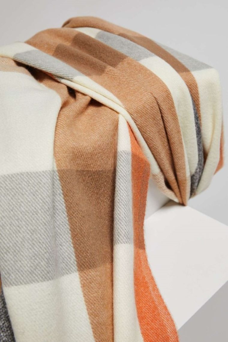 Szalik damski, pomarańczowy, Moodo