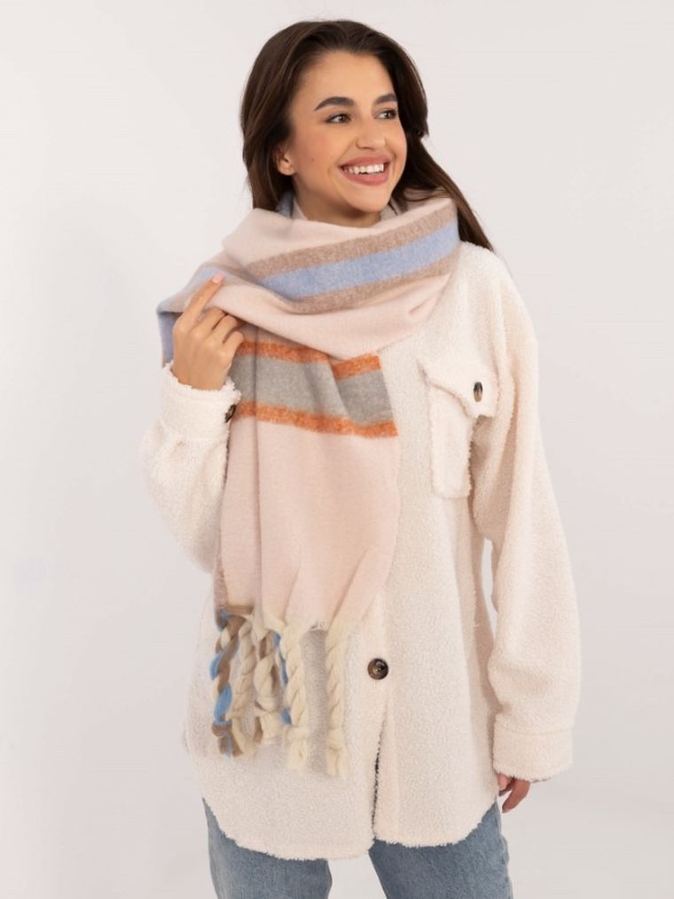 Szalik damski, różowy, Italy Moda