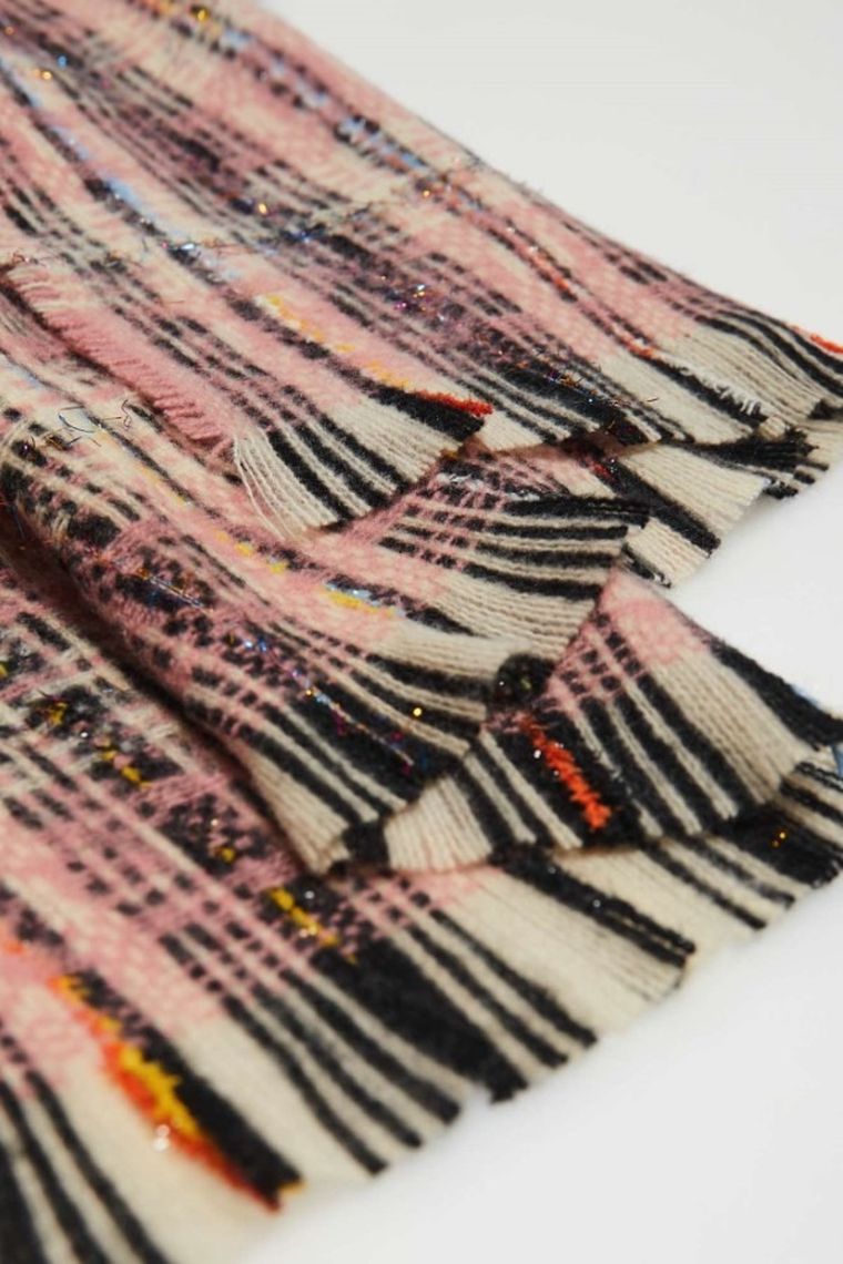 Szalik damski, różowy, Moodo