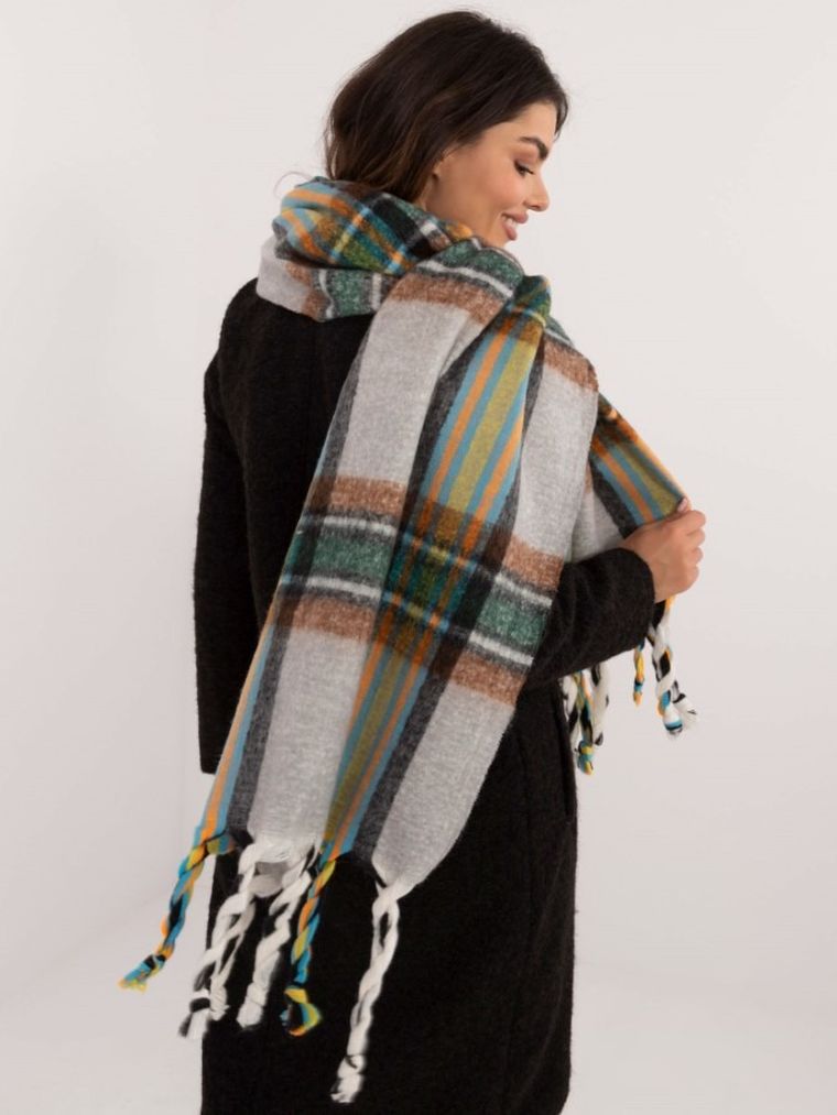 Szalik damski, szary, Italy Moda