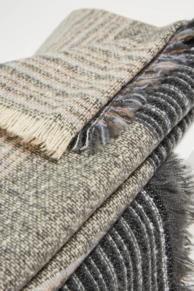 Szalik damski, szary, Moodo