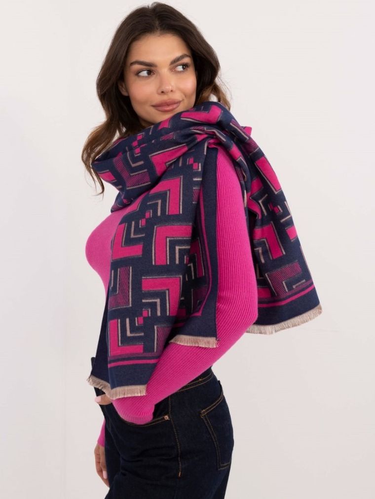 Szalik damski z wełną, mix, Italy Moda