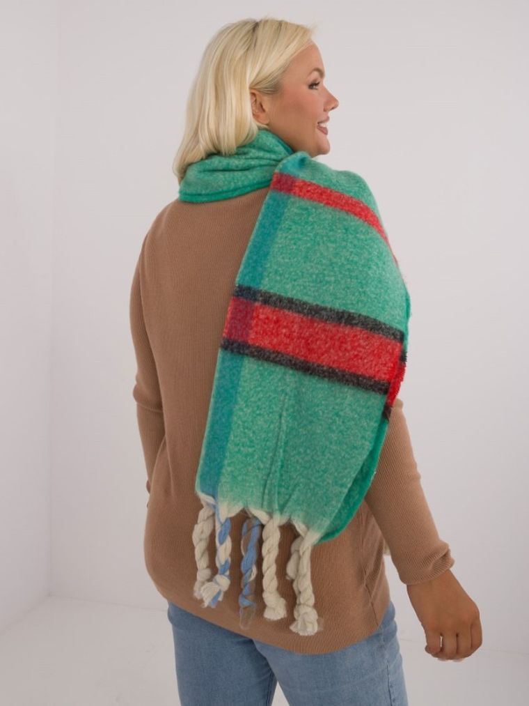 Szalik damski, zielony, Italy Moda