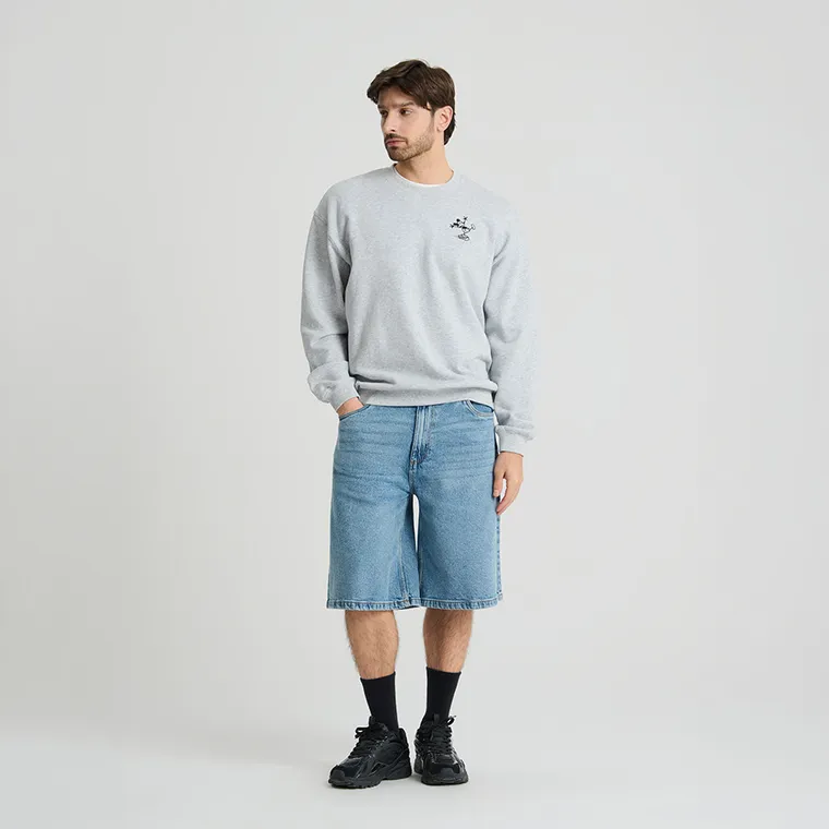 Szara bluza unisex oversize Myszka Miki NOWEAR