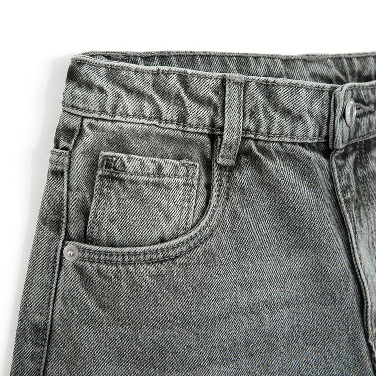 Szare bermudy jeansowe z regulacją Cool Club