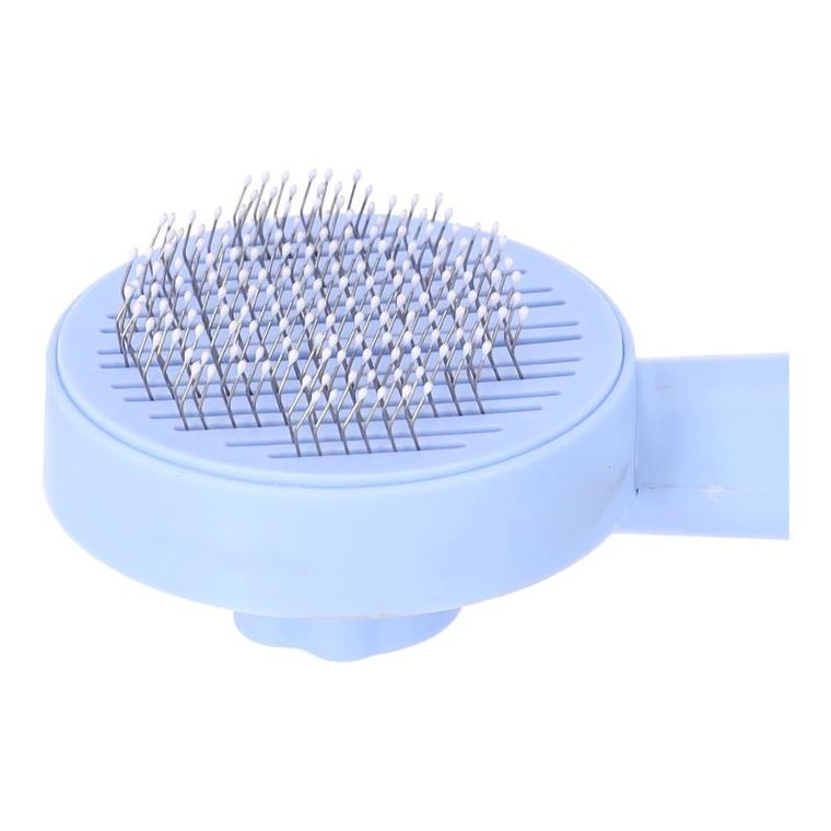 Szczotka do usuwania sierści psa lub kota, niebieska