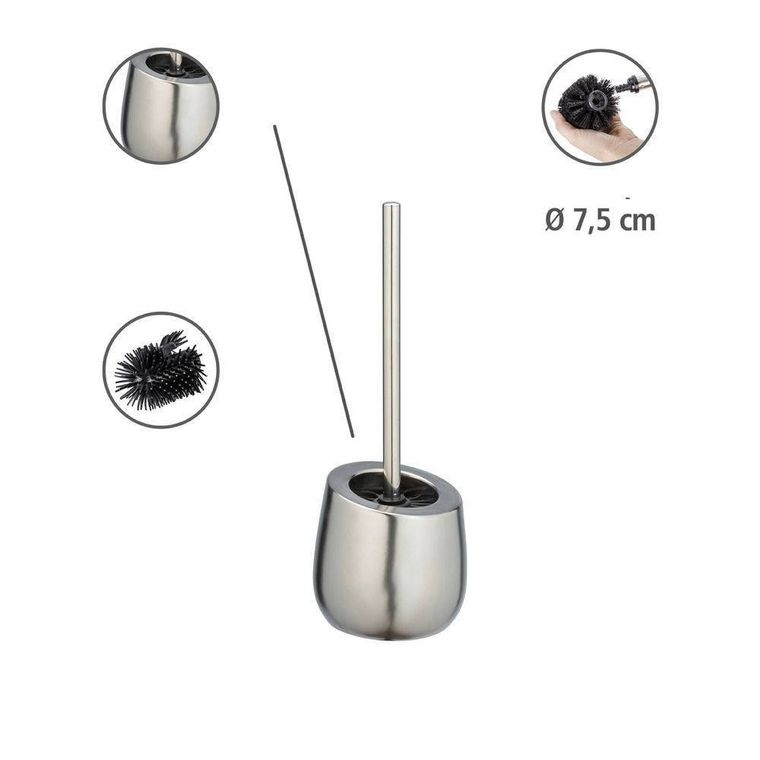 Szczotka wc, Badi, chrom Matt