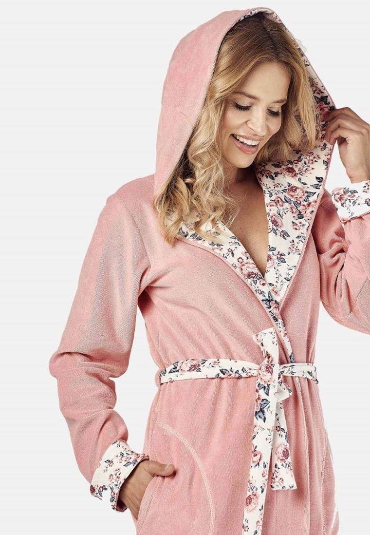 Szlafrok damski z kapturem, mix, Taro