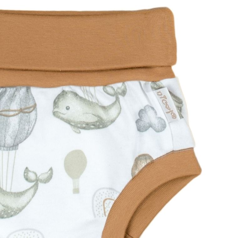 Szorty chłopięce, bloomersy, białe, Nicol