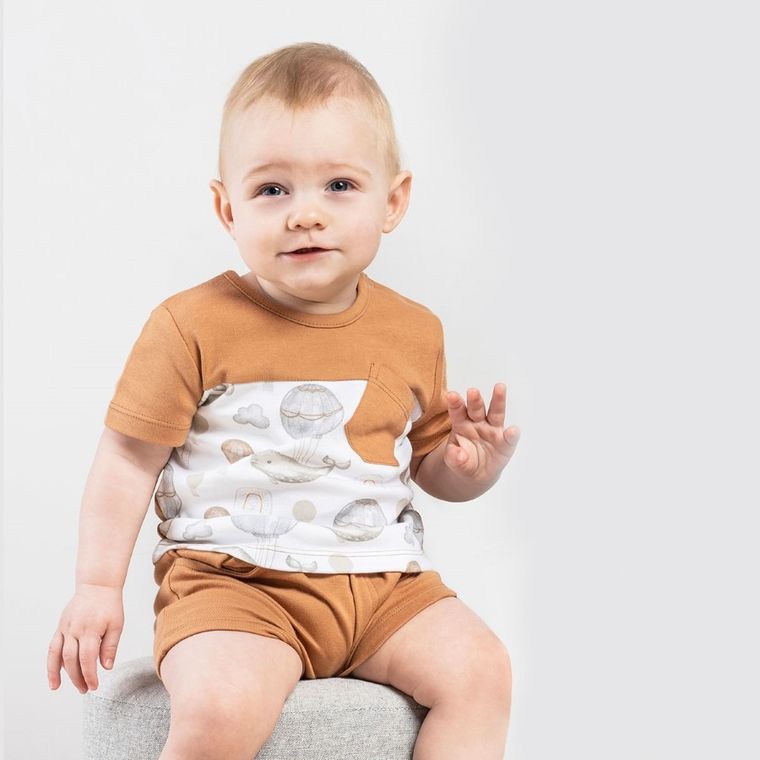 Szorty chłopięce, brązowe, Nicol