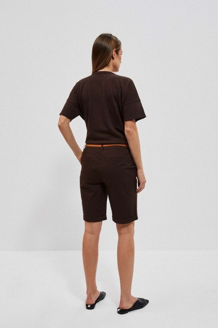 Szorty damskie, brązowe, Moodo