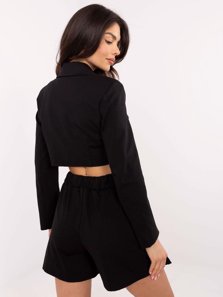 Szorty damskie, czarne, Italy Moda