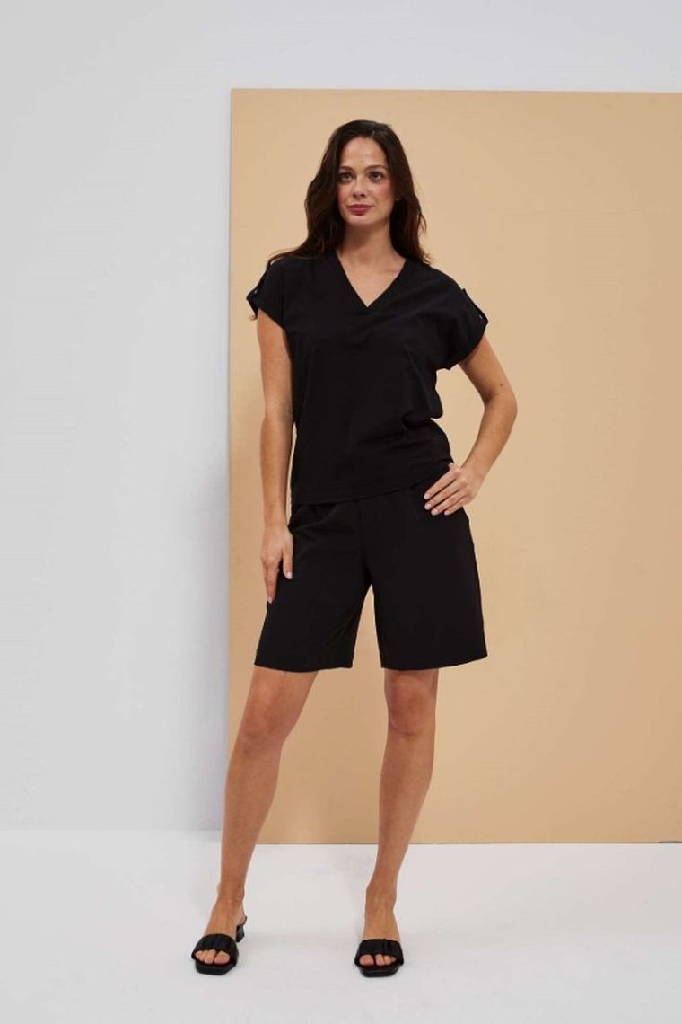 Szorty damskie, czarne, Moodo