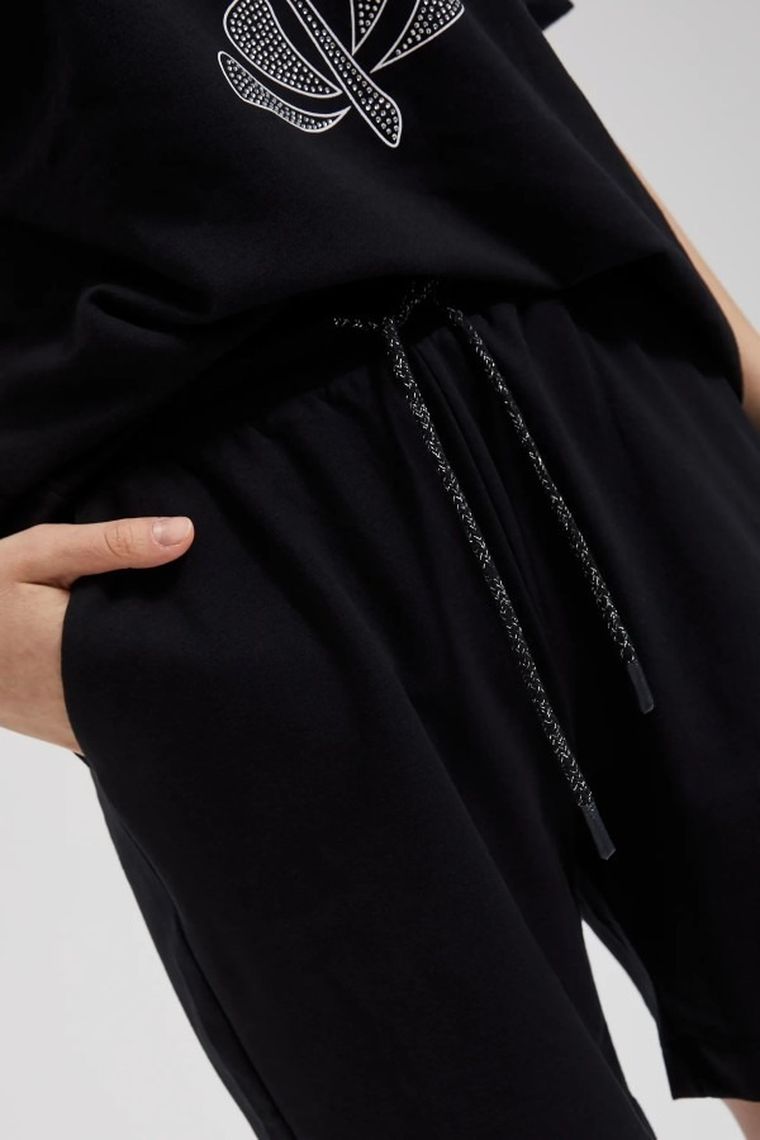 Szorty damskie, czarne, Moodo