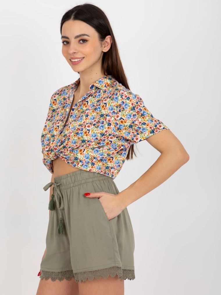 Szorty damskie, khaki, Sublevel