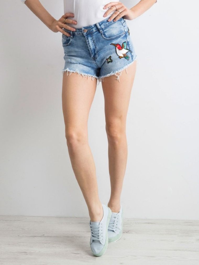 Szorty damskie, niebieskie, Factory Price