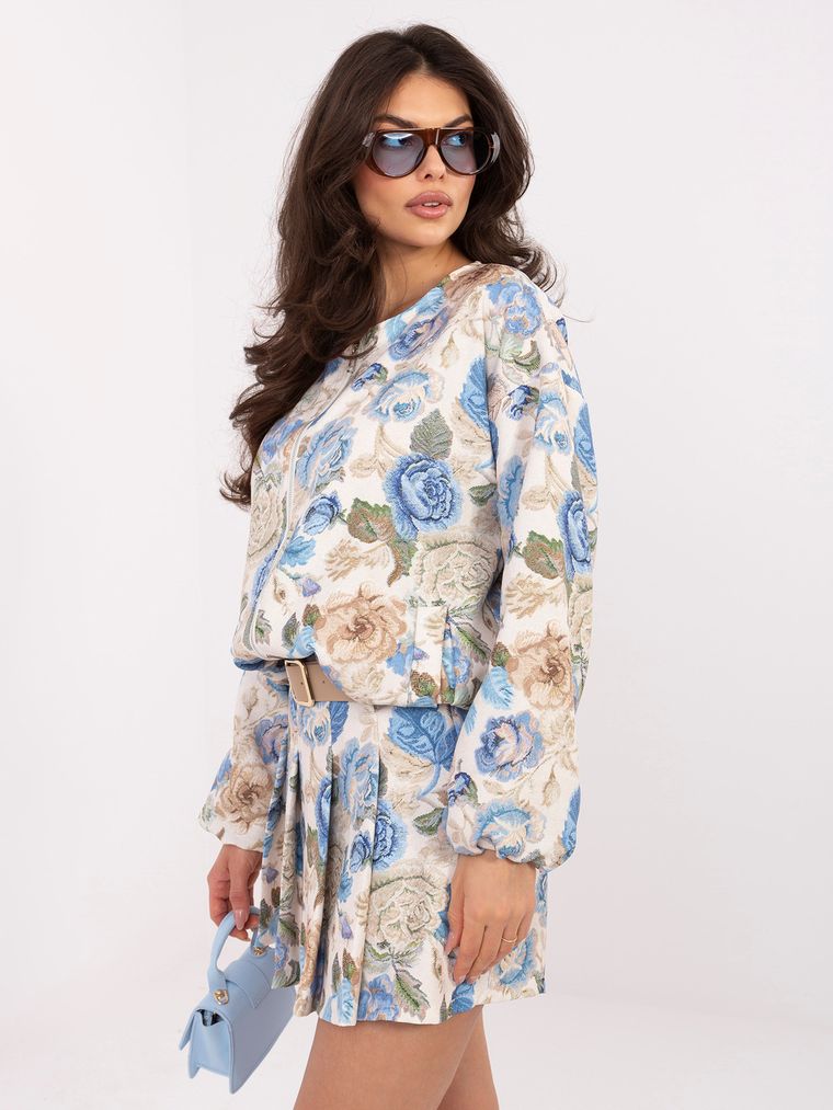 Szorty damskie, niebieskie, Italy Moda