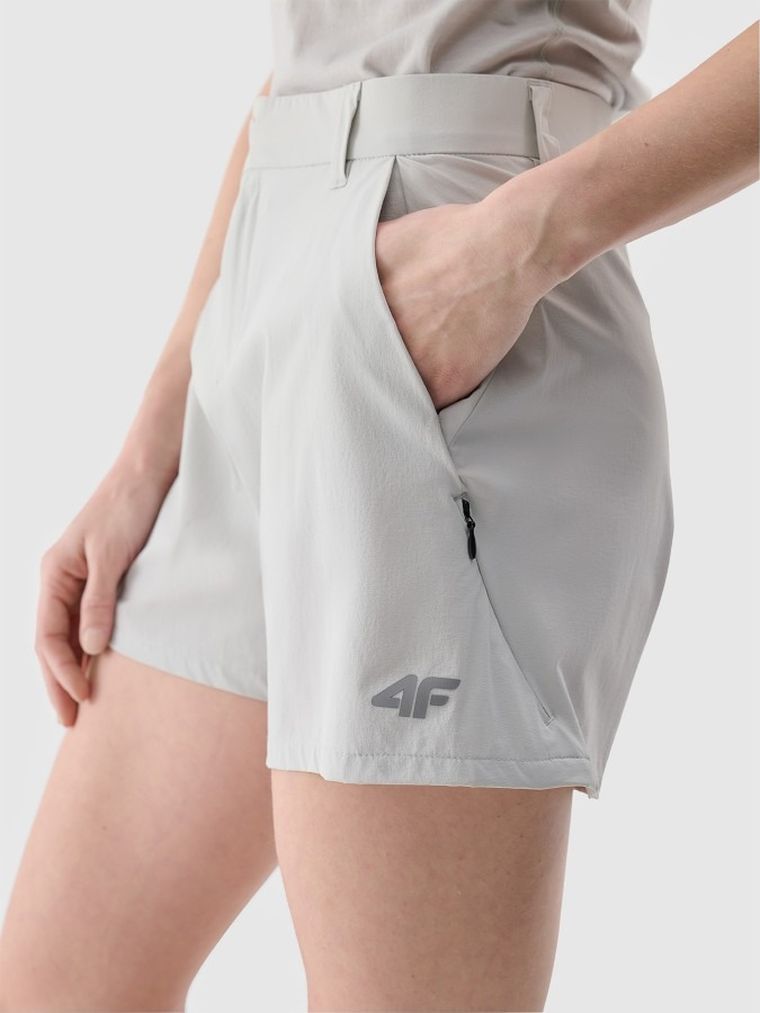 Szorty damskie, szare, 4F
