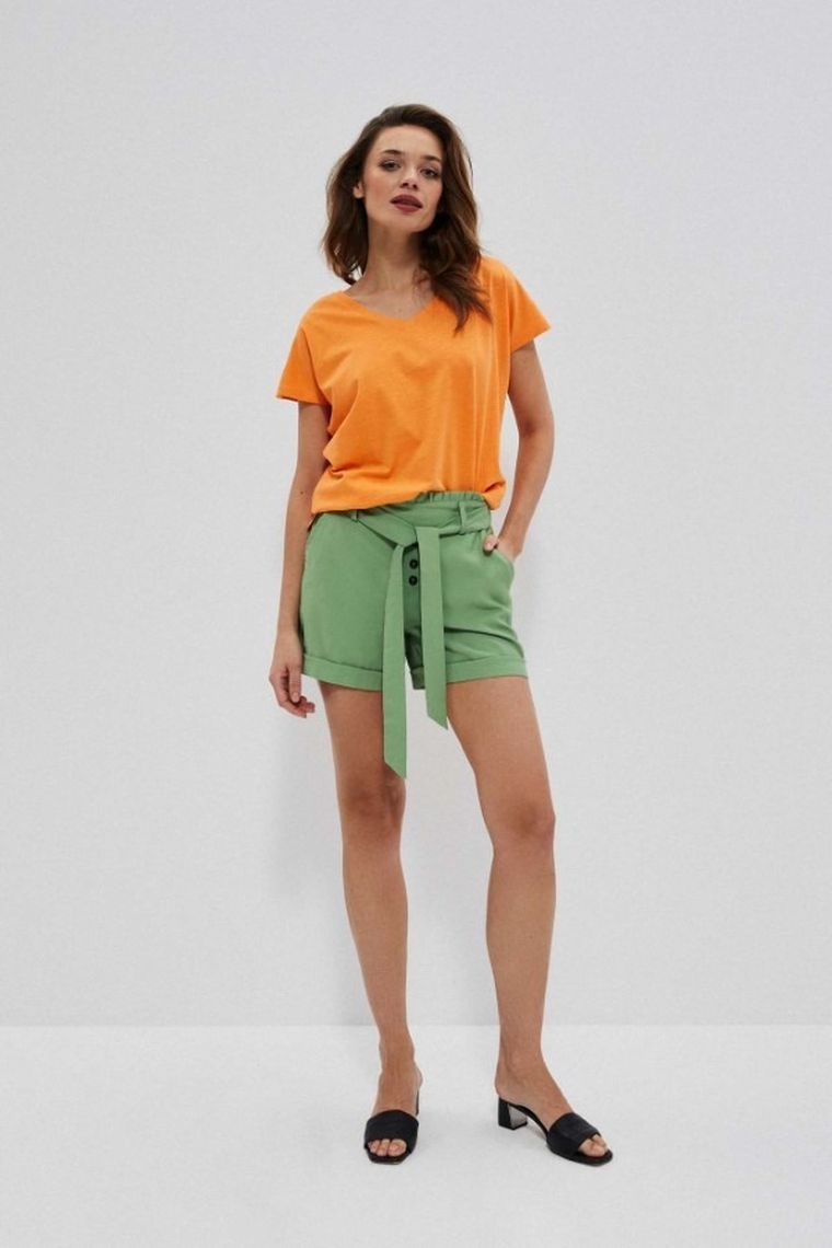 Szorty damskie, zielone, Moodo