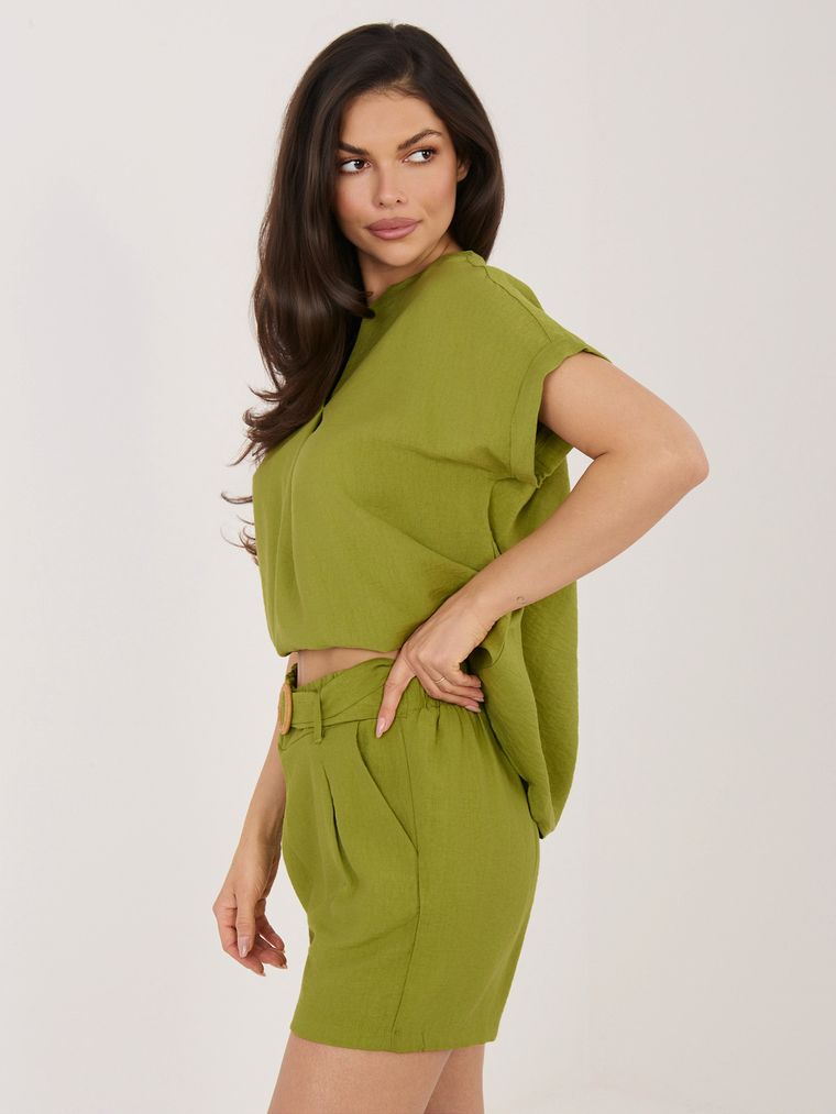 Szorty damskie, zielone, Sublevel