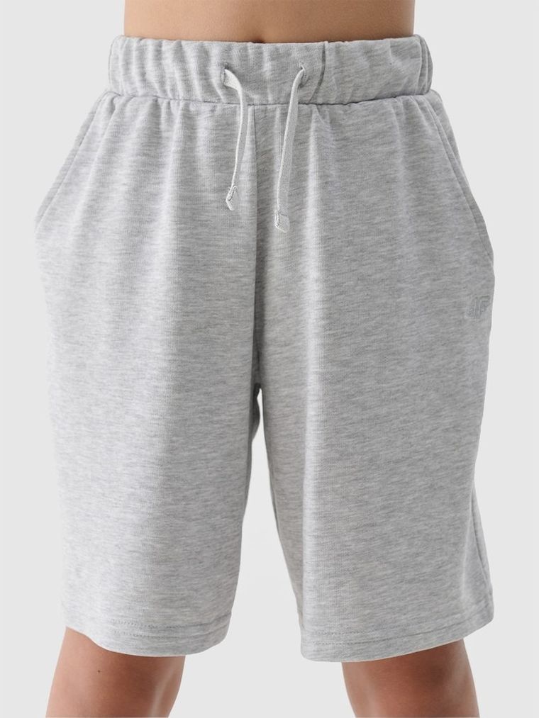 Szorty dziecięce, szare, 4F