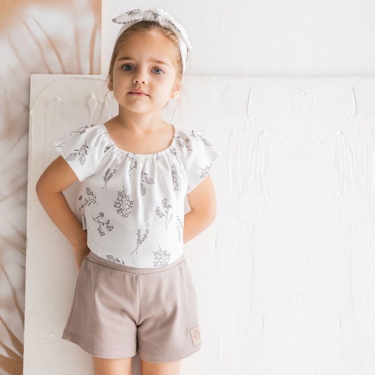 Szorty dziewczęce, beżowe, Nicol