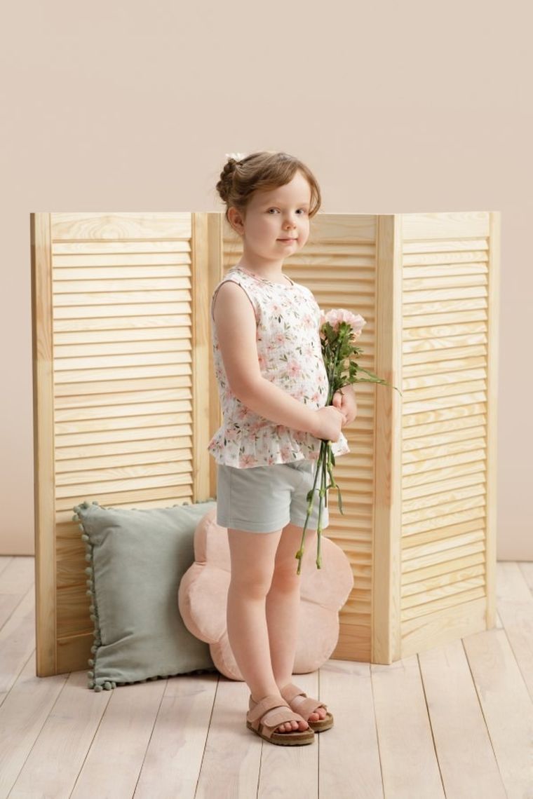 Szorty dziewczęce, miętowe, Summer Garden, Pinokio