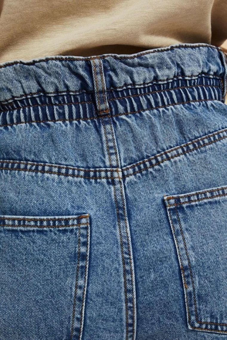 Szorty jeansowe damskie, niebieskie, Moodo